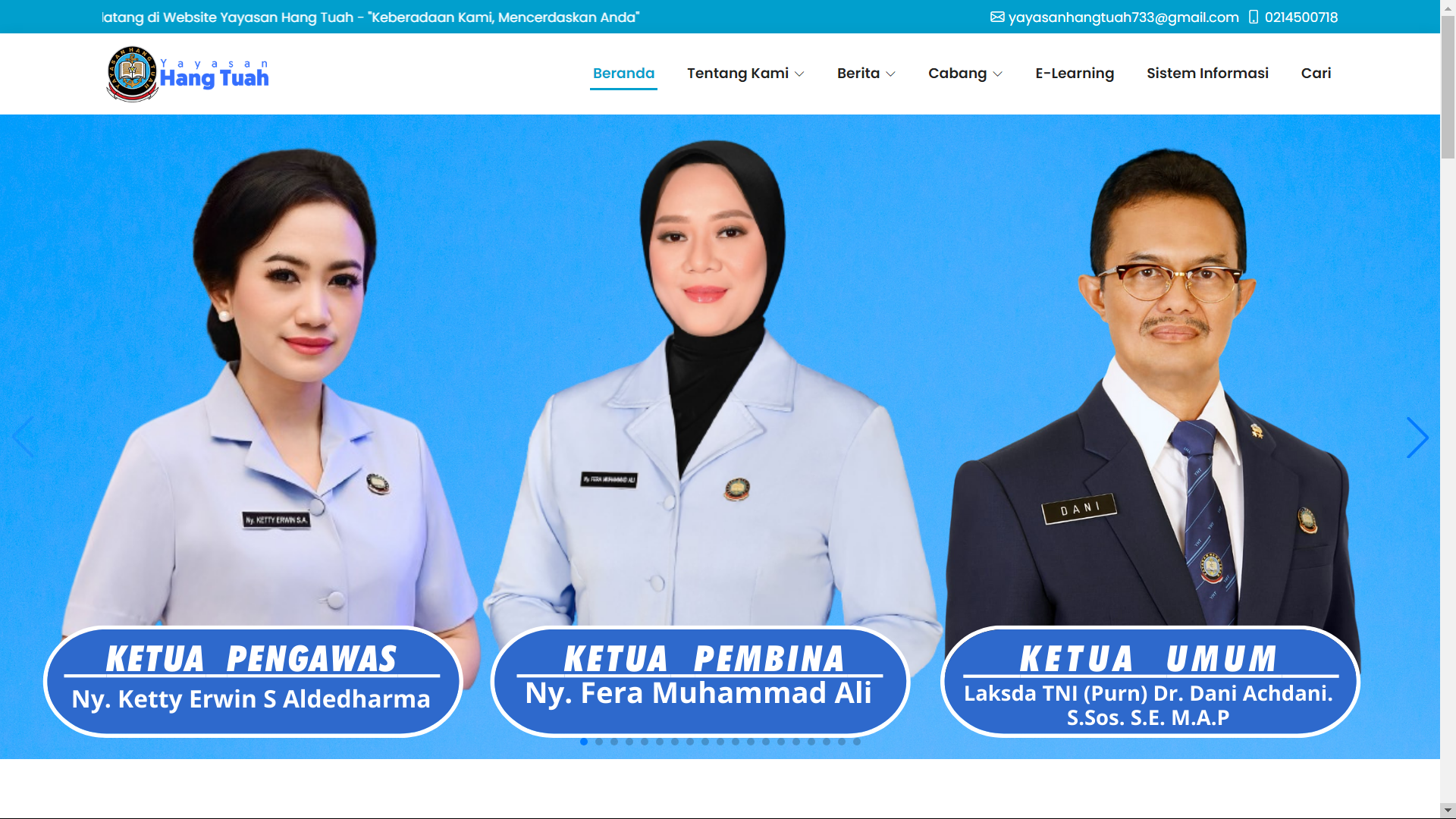 Website Yayasan Hang Tuah